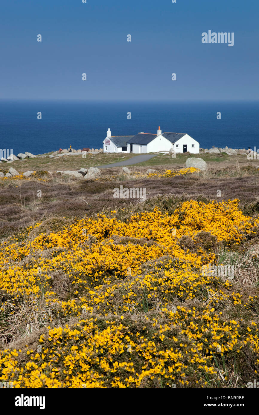 Land's End; prima e ultima casa; Cornovaglia Foto Stock