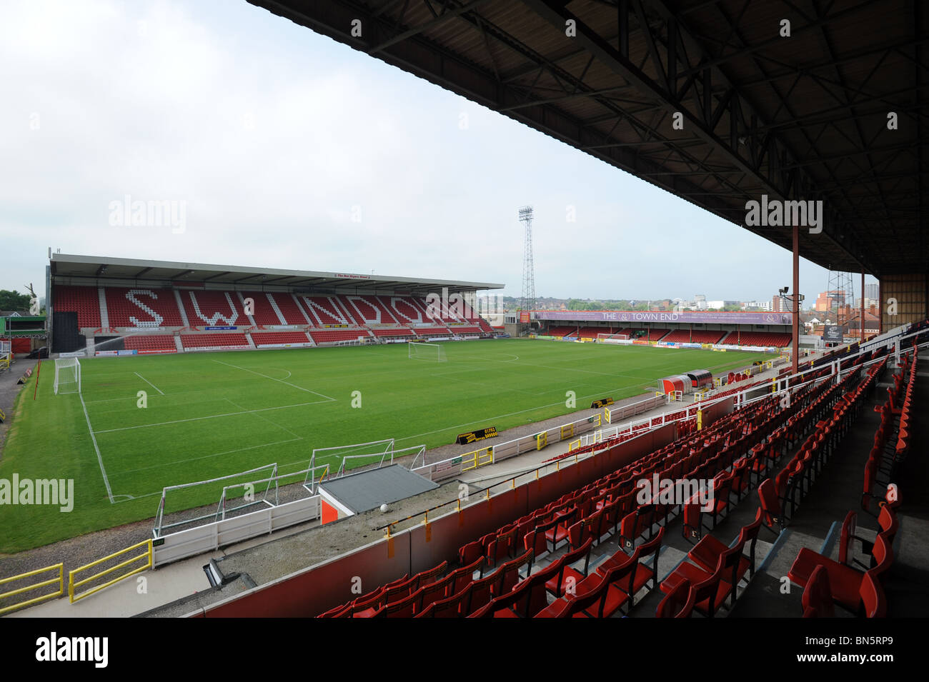 Swindon Town Football Club stadium il County Ground Foto Stock
