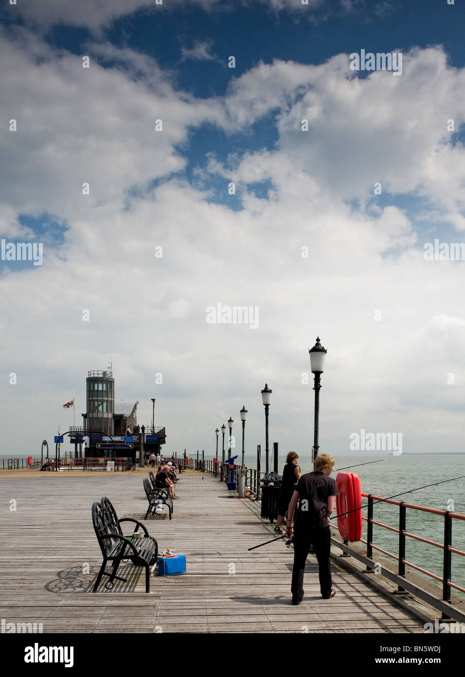 Southend Pier in Essex Foto Stock