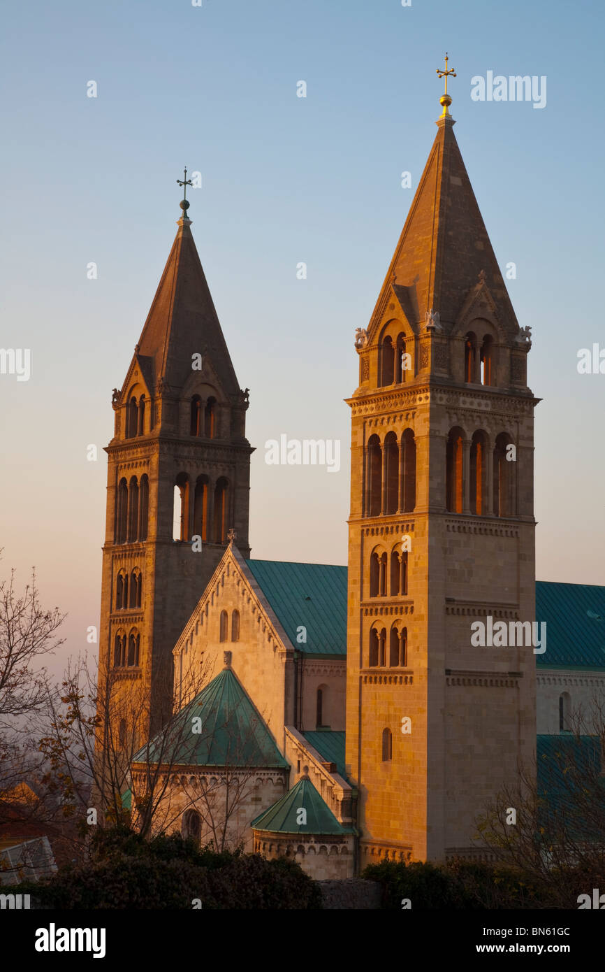 Il sito Patrimonio Mondiale dell'UNESCO della Cattedrale di Pecs e Pecs, Regione di Baranya, oltre Danubio, Ungheria Foto Stock