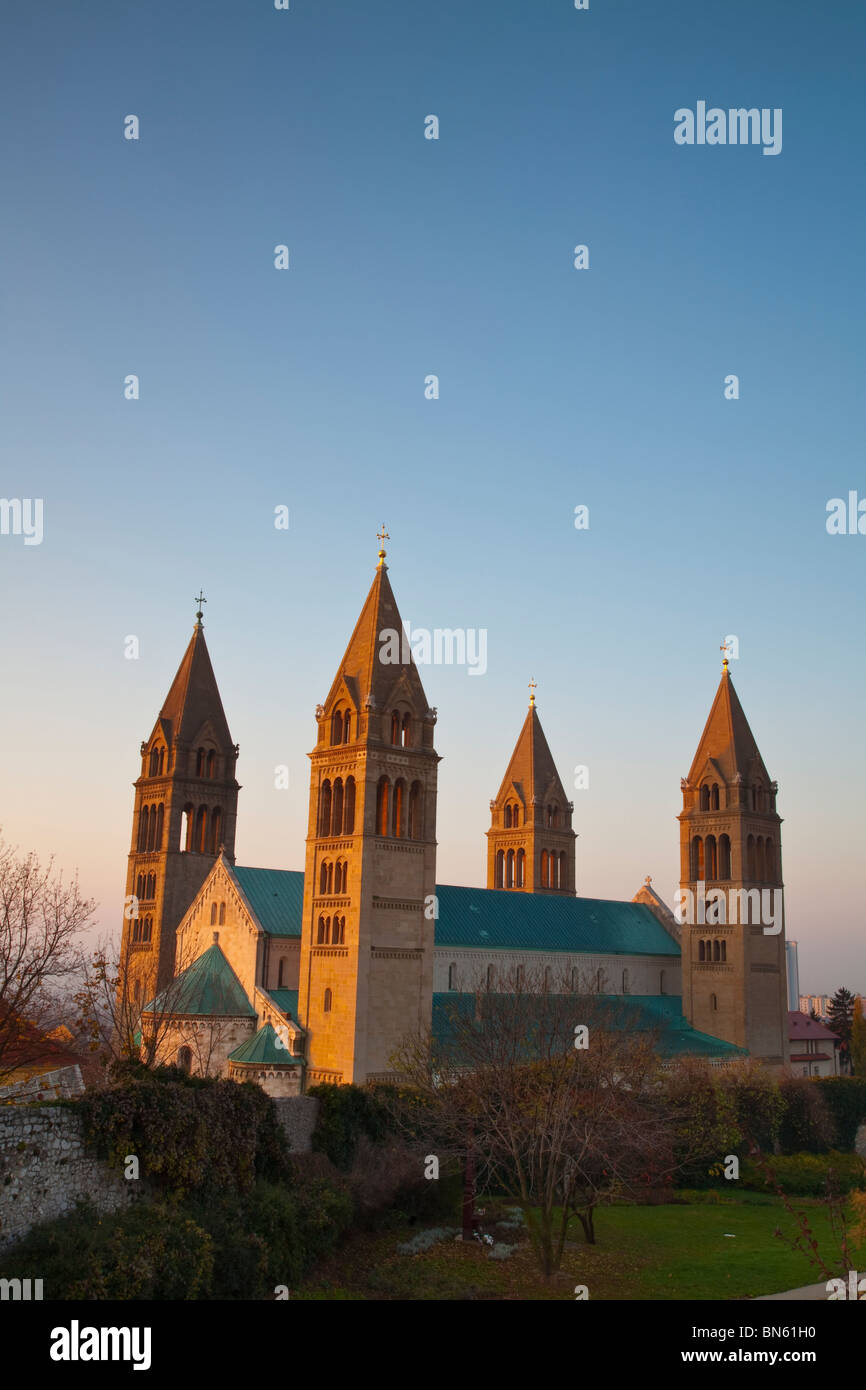Il sito Patrimonio Mondiale dell'UNESCO della Cattedrale di Pecs e Pecs, Regione di Baranya, oltre Danubio, Ungheria Foto Stock