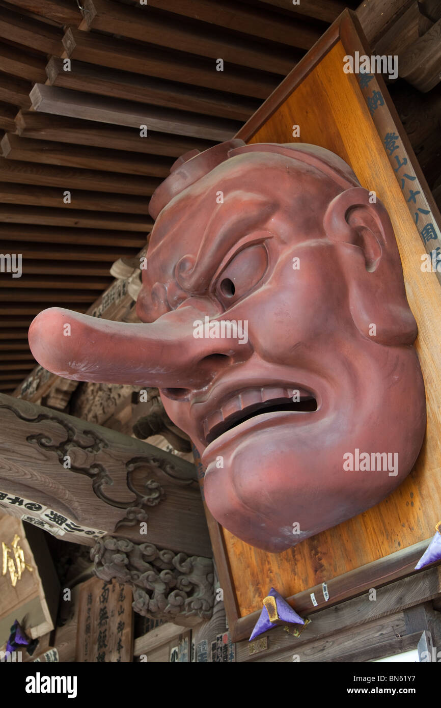 Tengu sono un tipo di creature soprannaturali trovata nel folclore Giapponese, arte, del teatro e della letteratura. Foto Stock