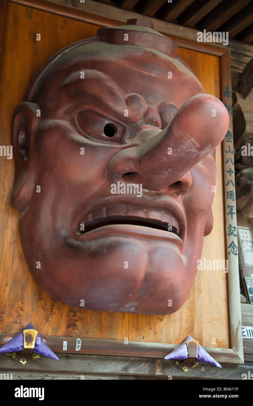 Tengu sono un tipo di creature soprannaturali trovata nel folclore Giapponese, arte, nel teatro e nella letteratura. Foto Stock