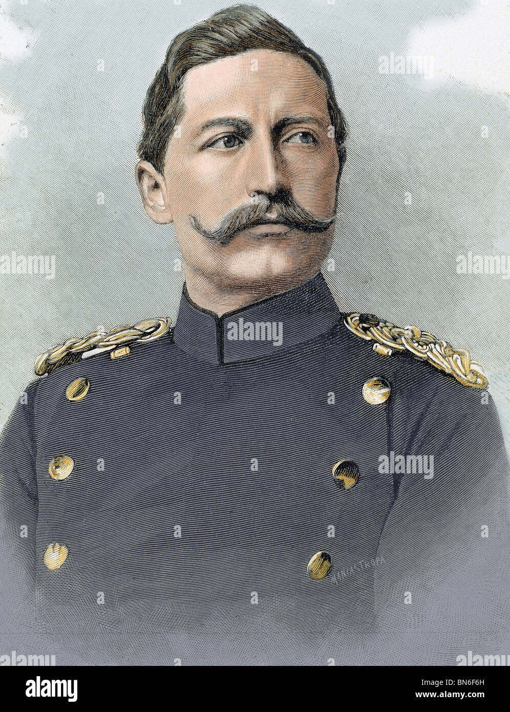 Guglielmo II di Germania (Potsdam ,1859-Doorn, 1941). Re di Prussia e imperatore tedesco (1888-1918). Foto Stock