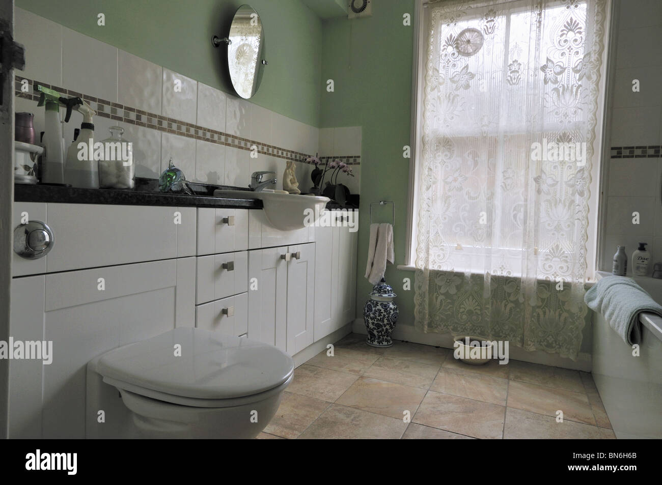 Bagno interno Foto Stock