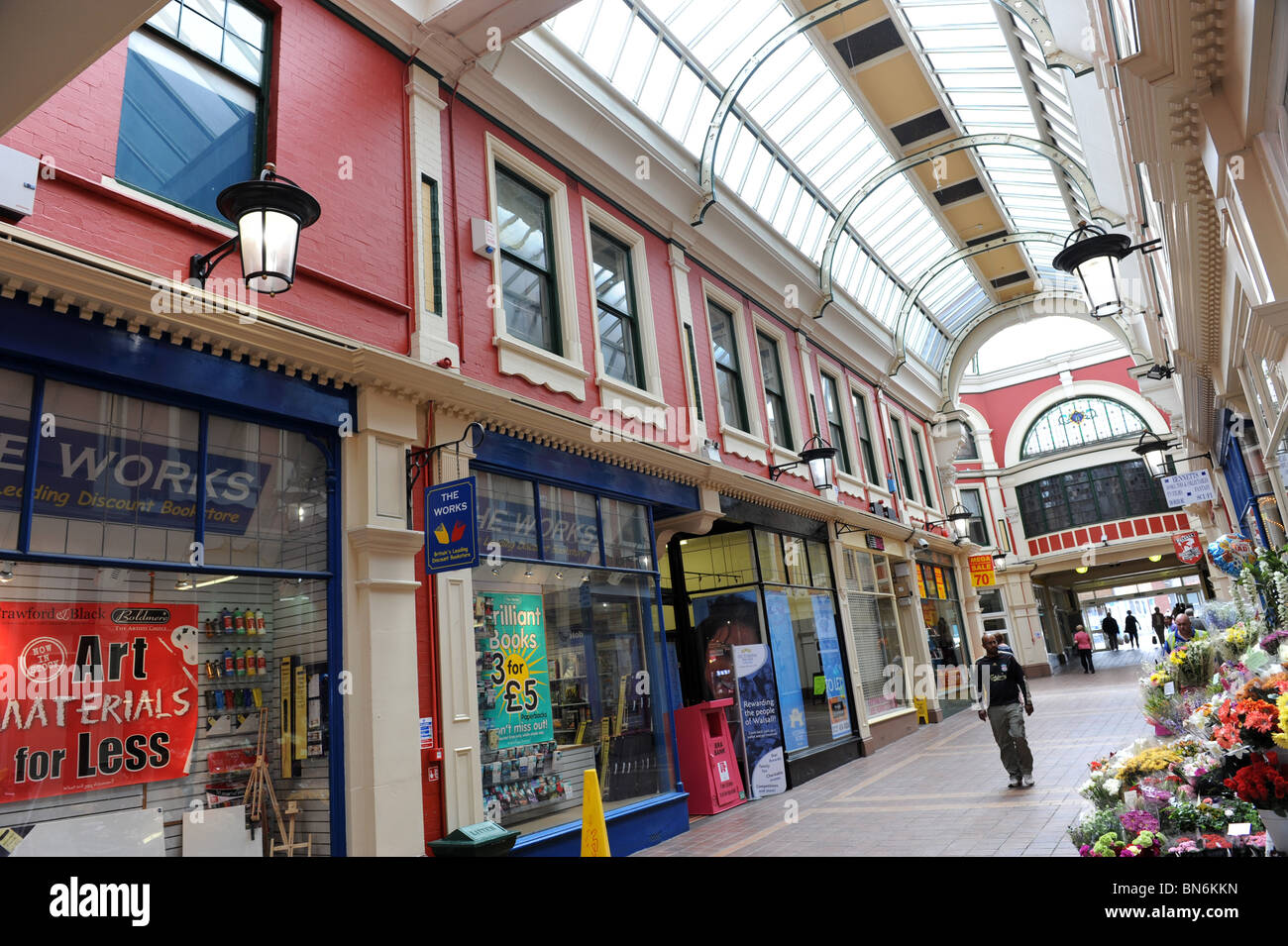 Walsall Victorian Shopping Arcade West Midlands England Regno Unito Foto Stock