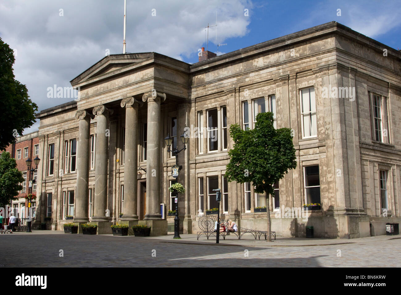 Macclesfield town center high street cheshire england Regno unito Gb Foto Stock