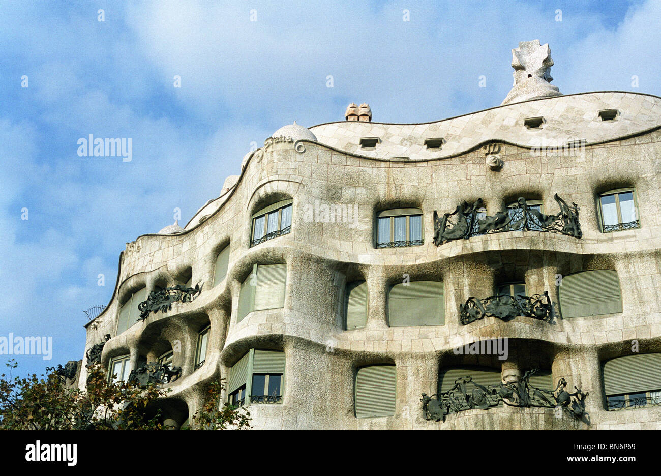 La Pedrera. Barcelona, Spagna Foto Stock