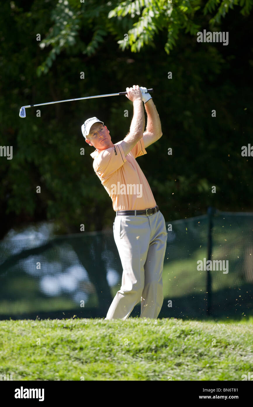 Jim Furyk competono al 2010 AT&T National Foto Stock