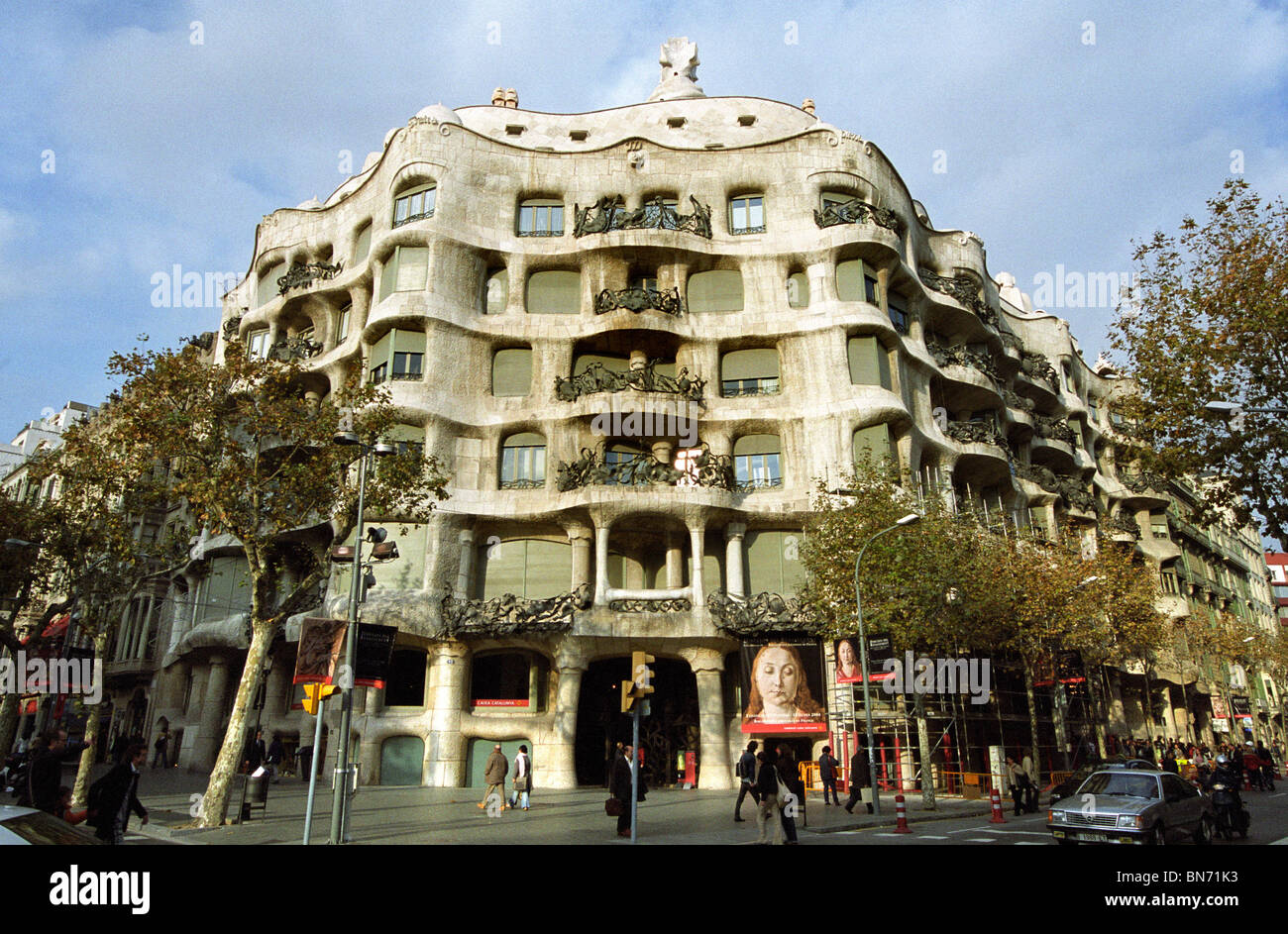 La Pedrera. Barcelona, Spagna Foto Stock