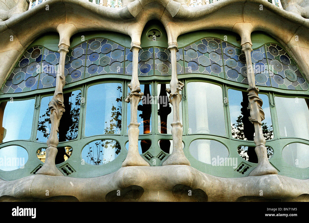 Casa Batlo. Barcellona. Spagna Foto Stock