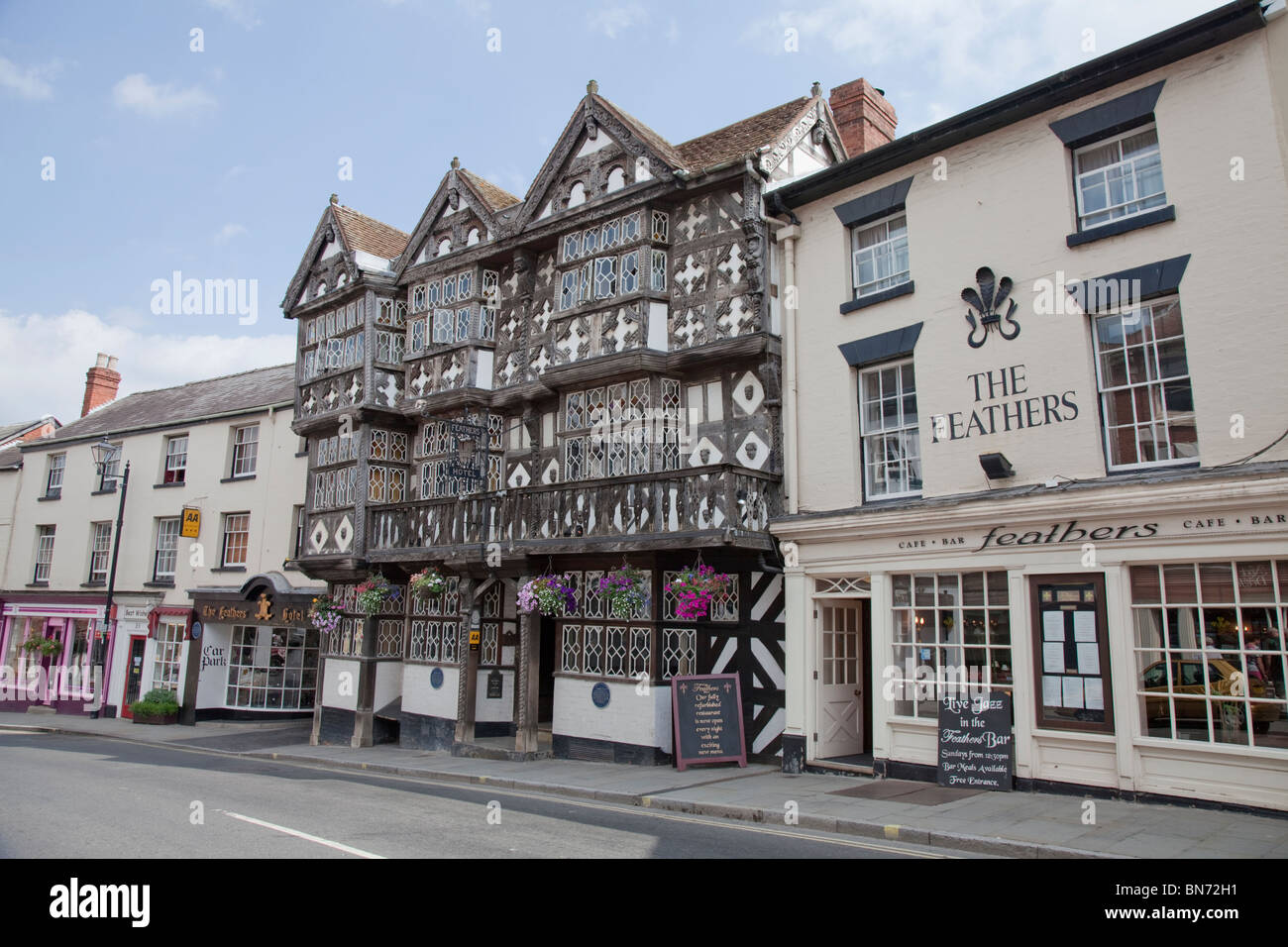 Il Feathers Hotel Ludlow Foto Stock