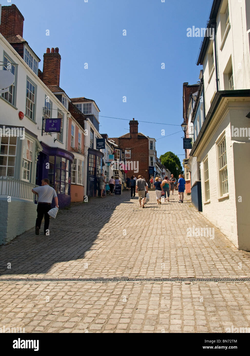 Quay Hill Lymington Hampshire England Regno Unito Foto Stock