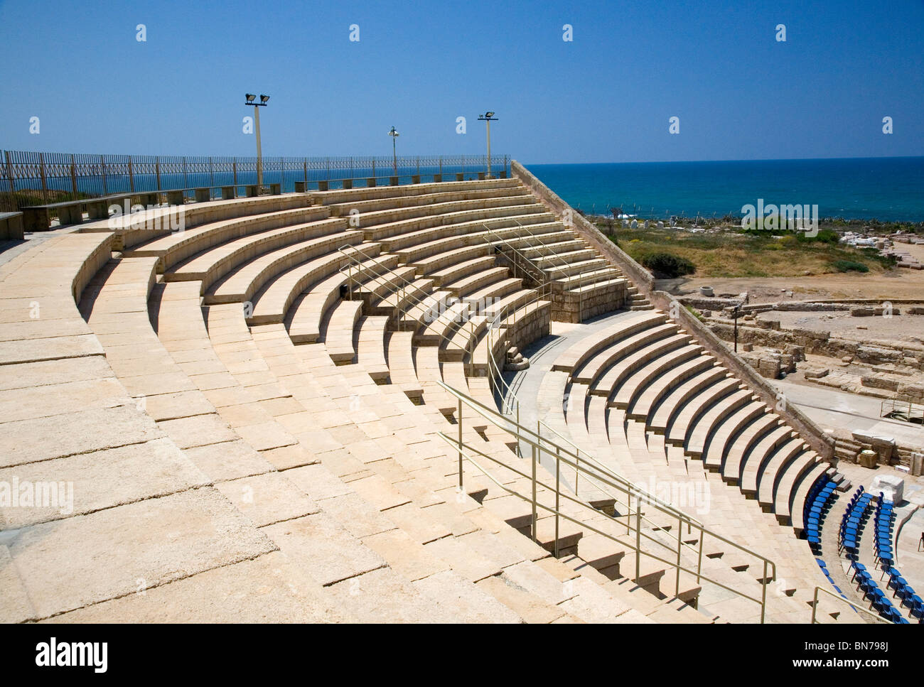 Cesarea Anfiteatro Romano Foto Stock