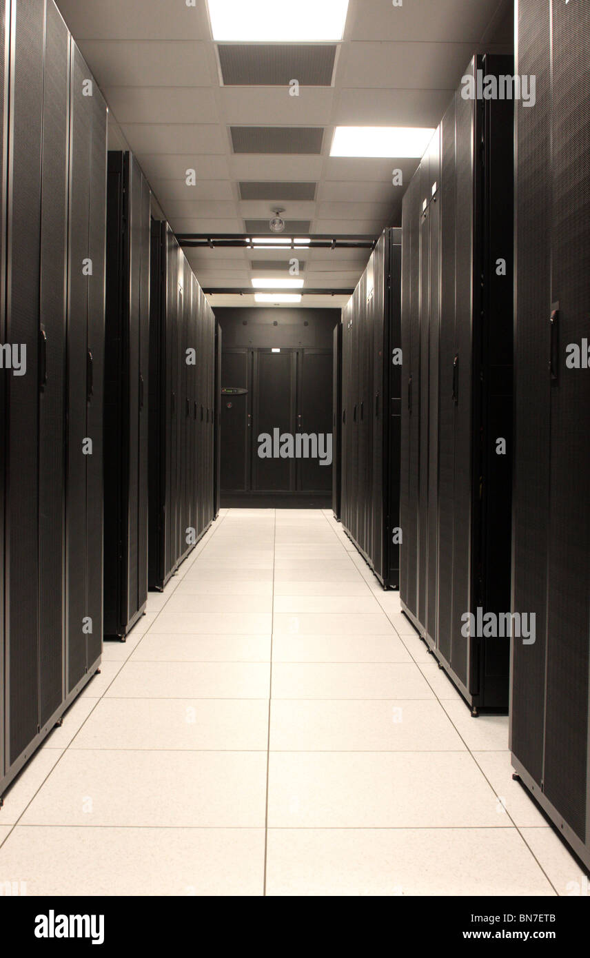 Il data center aziendale e della Sala Computer Foto Stock