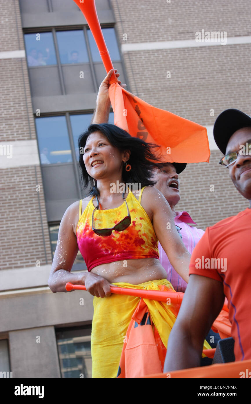 Olivia Chow politico canadese a Toronto pride parade Foto Stock