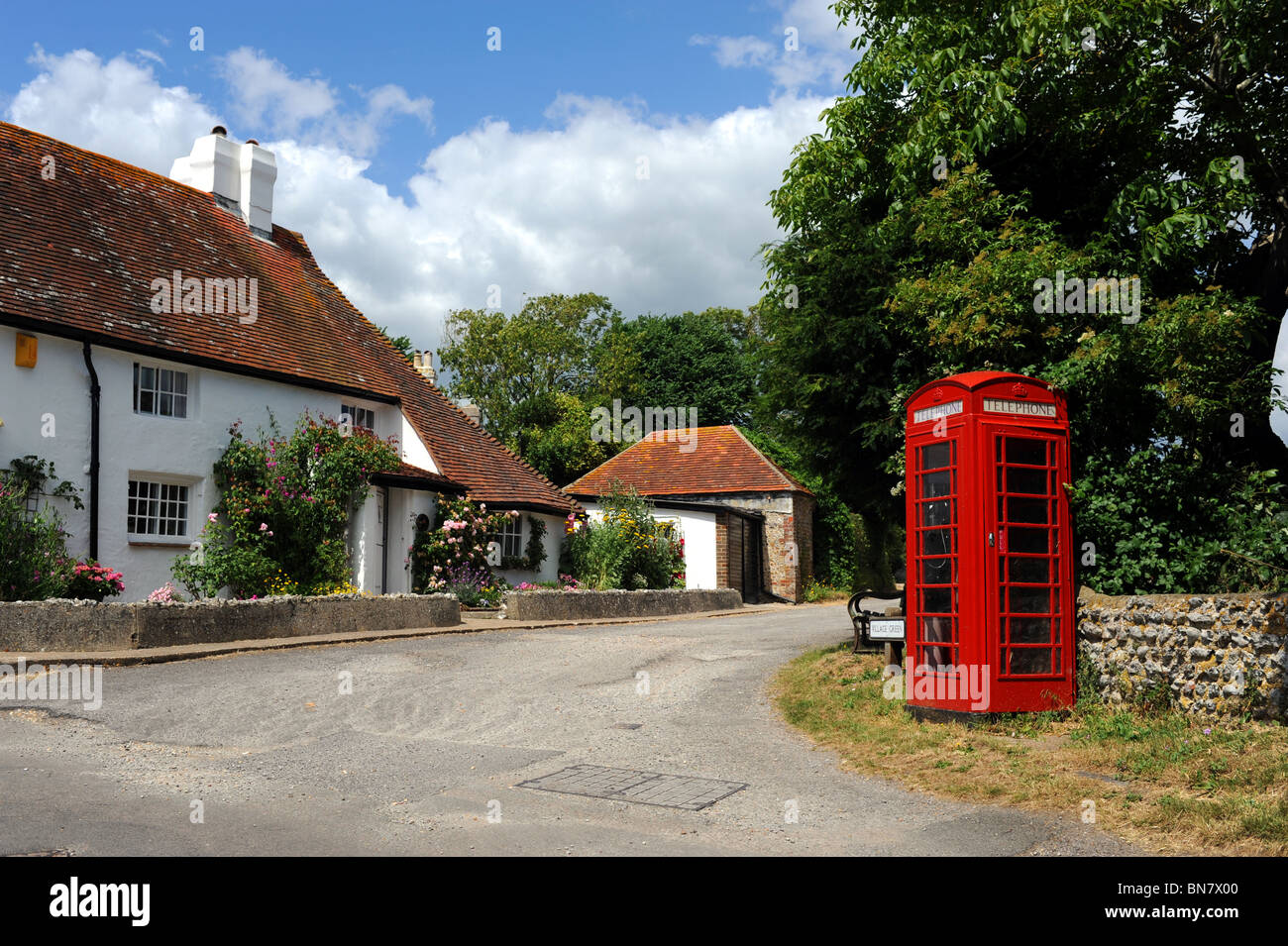 Il villaggio di Piddinghoe vicino Newhaven sul fiume Ouse in East Sussex Regno Unito Foto Stock