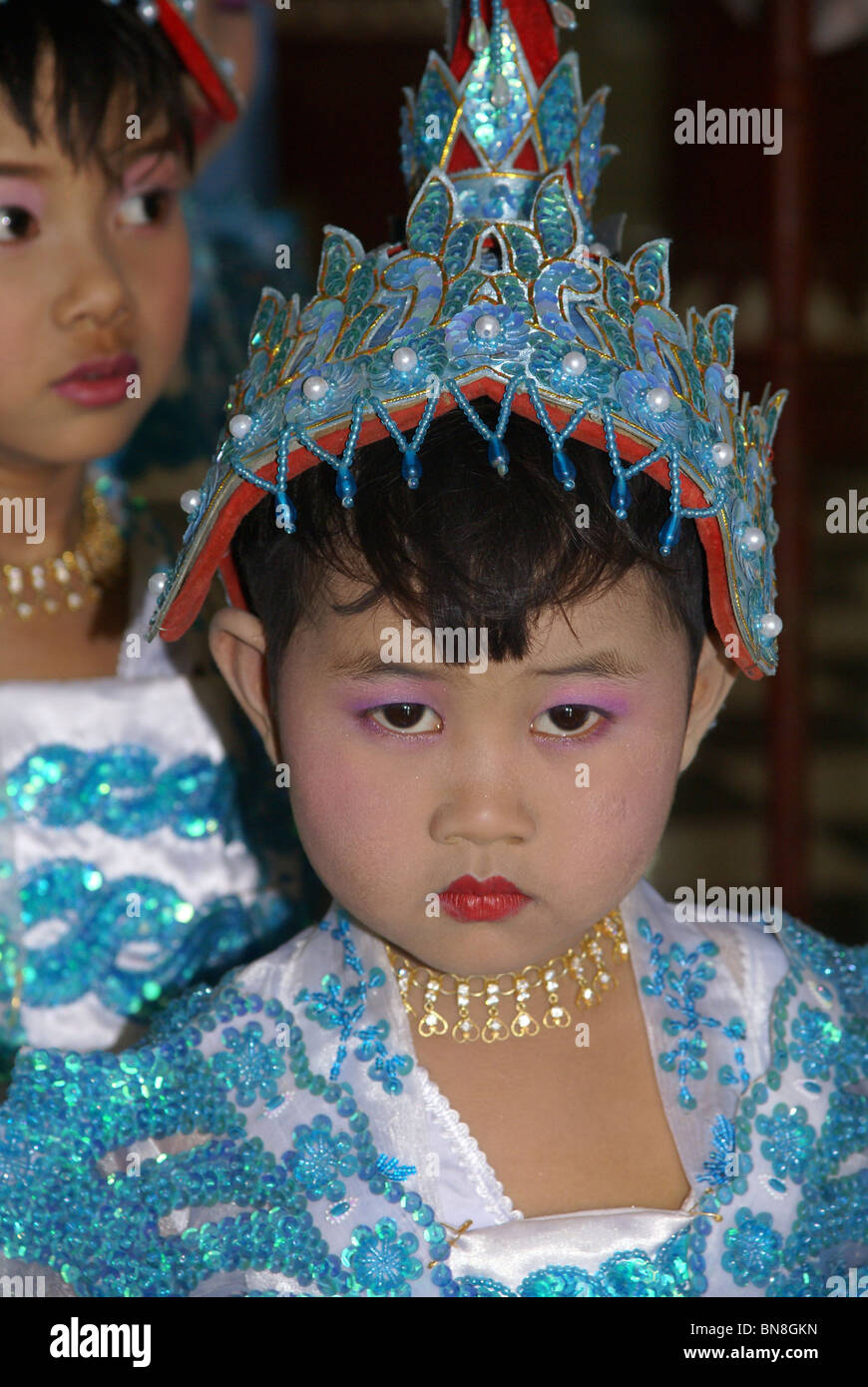 Myanmar, Sagaing, Kaung Hmu daw Pagoda. Shin Pyu cerimonia Foto Stock