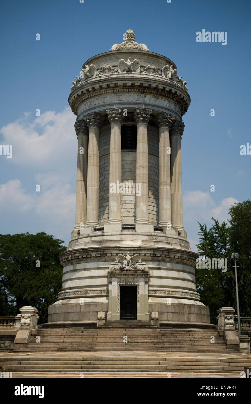 I soldati e marinai' monumento in Riverside Park a New York il 7 luglio 2010. (© Francesca M. Roberts) Foto Stock