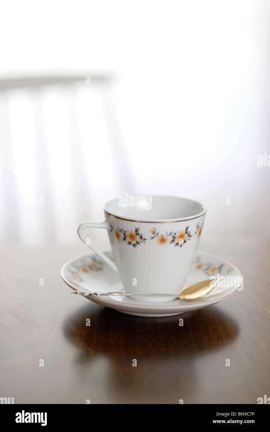 Tazza di caffè porcellana antica Foto Stock
