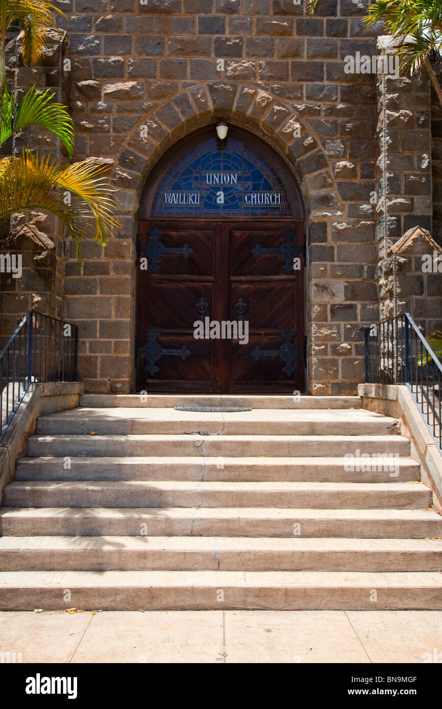 Unione chiesa in Wailuku a Maui, Hawaii Foto Stock