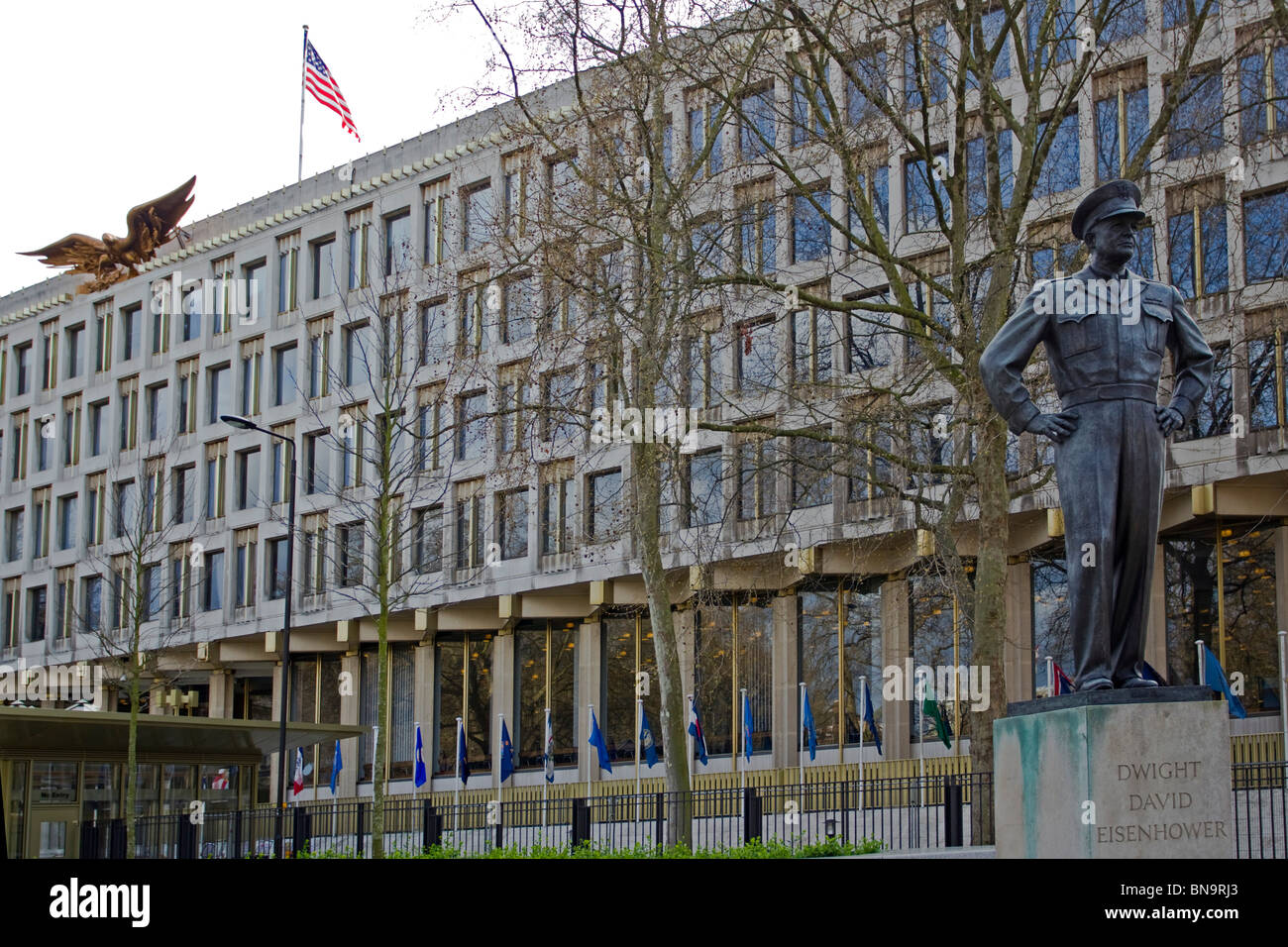 Ambasciata degli Stati Uniti, Londra, Lunedì, 12 aprile 2010. Foto Stock