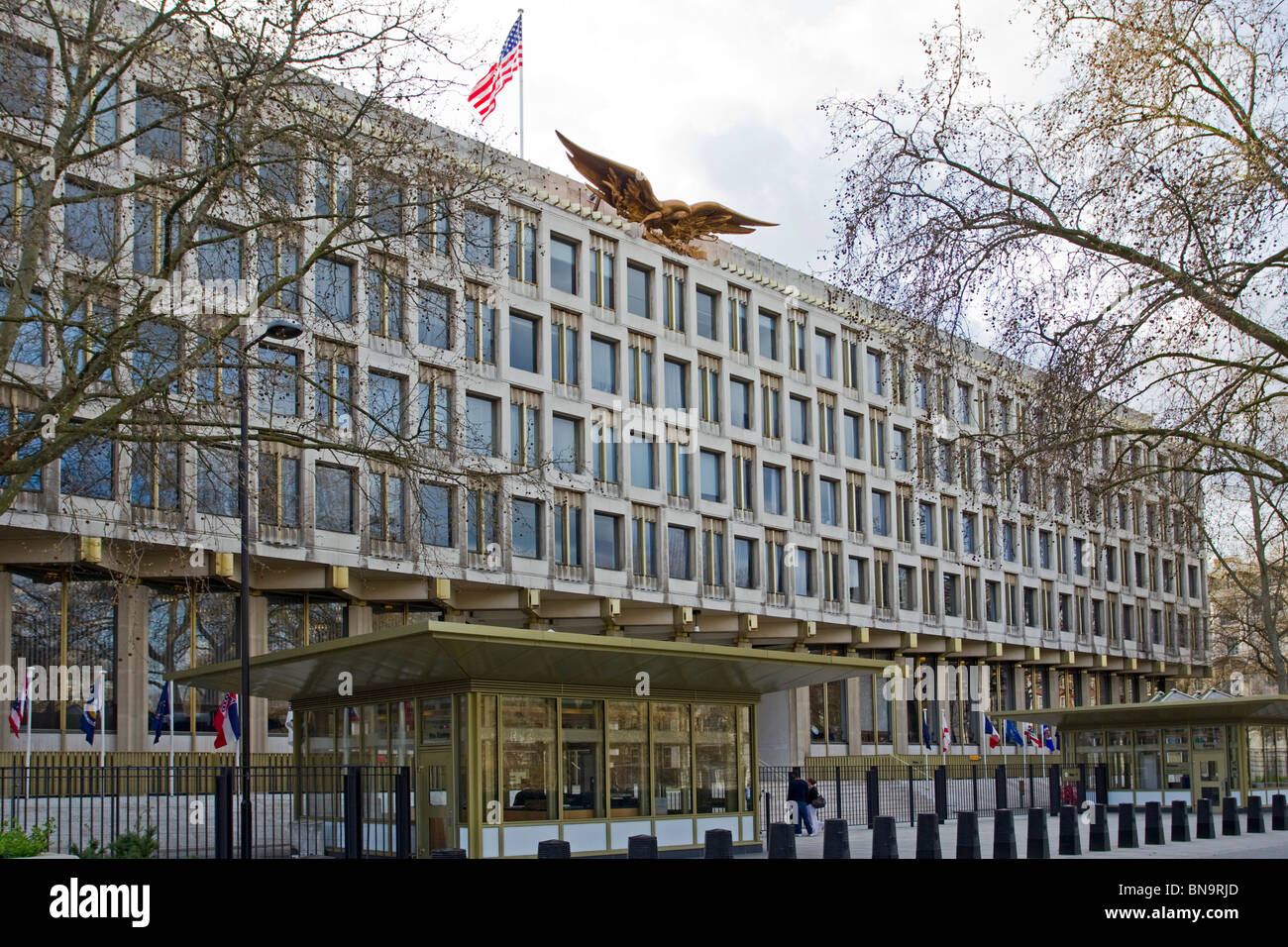 Ambasciata degli Stati Uniti, Londra, Lunedì, 12 aprile 2010. Foto Stock