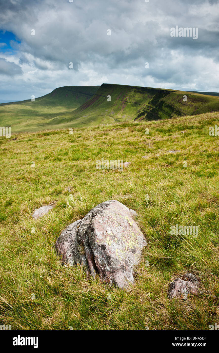 Picws Du e Bannau Sir Gaer, Montagna Nera, Parco Nazionale di Brecon Beacons, Galles Foto Stock