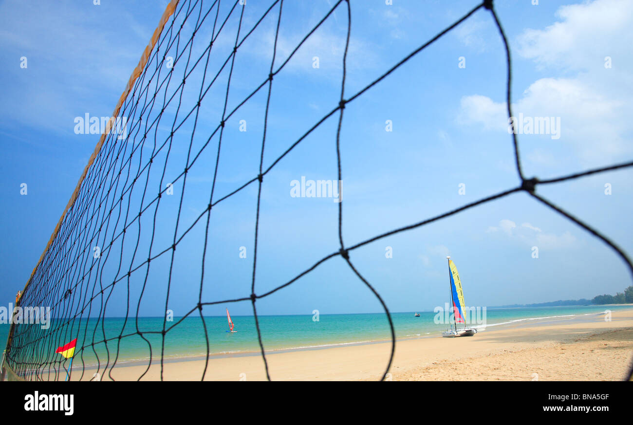 Bellissima spiaggia, khaolak, Phang Nga, nel sud della Thailandia. Foto Stock