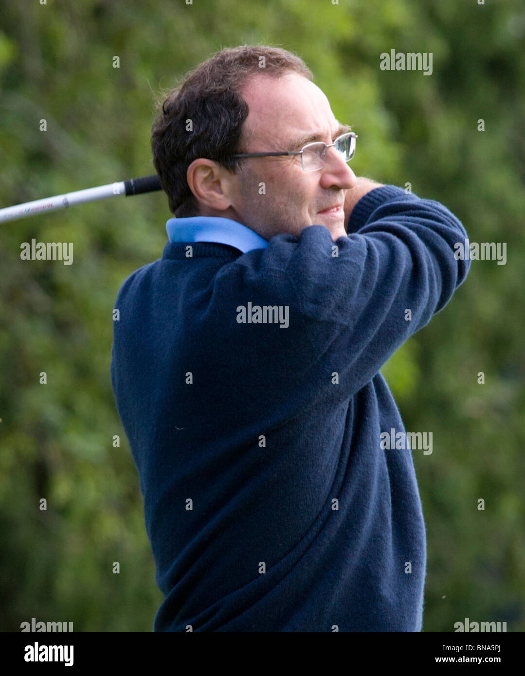 Martin O'Neill a JP McManus Pro-Am golf tournament, Adare Irlanda 6 Luglio 2010 Foto Stock