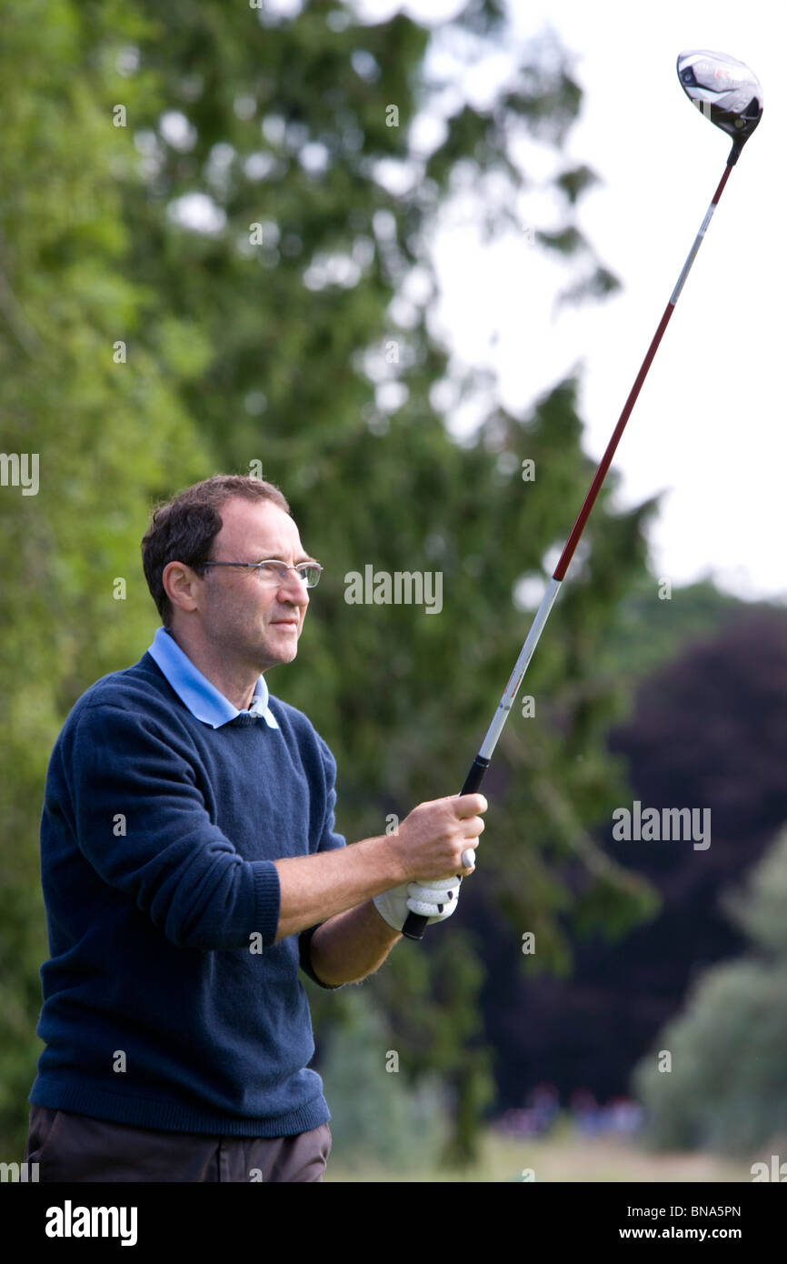 Martin O'Neill a JP McManus Pro-Am golf tournament, Adare Irlanda 6 Luglio 2010 Foto Stock