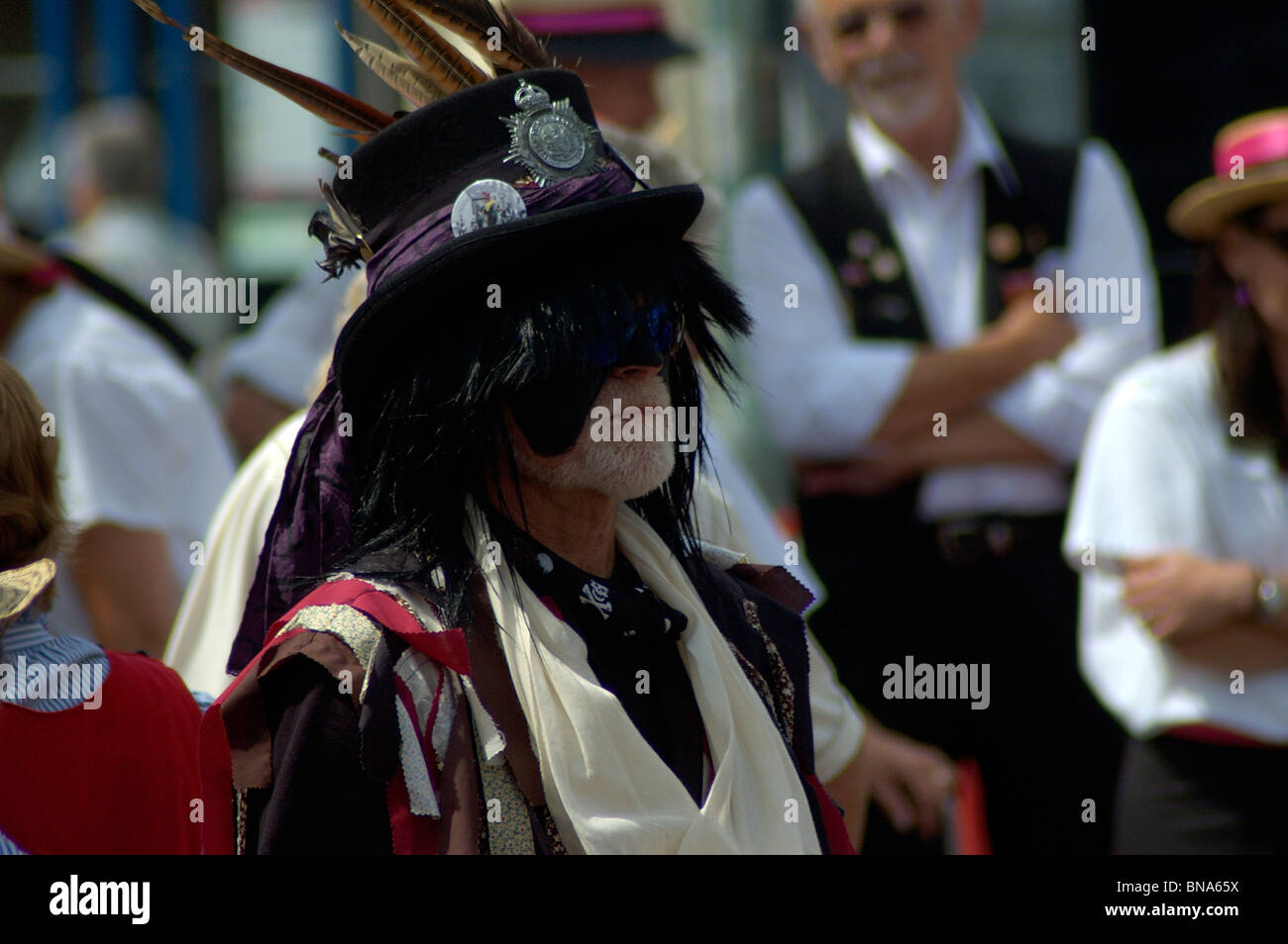 Morris ballerini al vasino Festival in Sheringham Norfolk Foto Stock