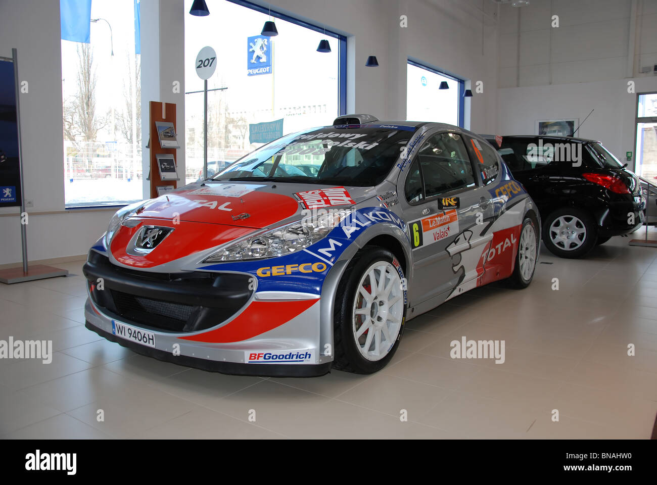 Peugeot 207 S2000 - Bryan Bouffier rally car - esterno Foto Stock