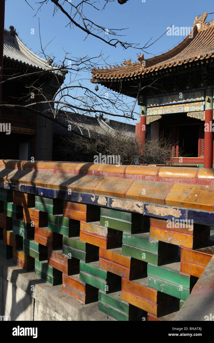 Cina, Pechino, Yonghegong Tempio Lama Foto Stock