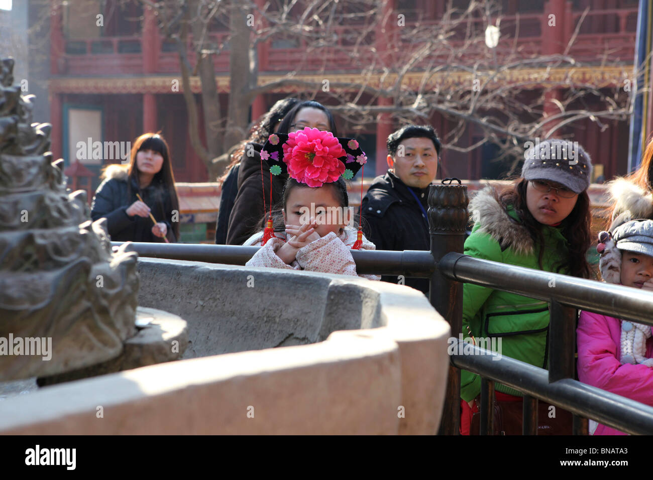 Cina, Pechino, Yonghegong Tempio Lama Foto Stock