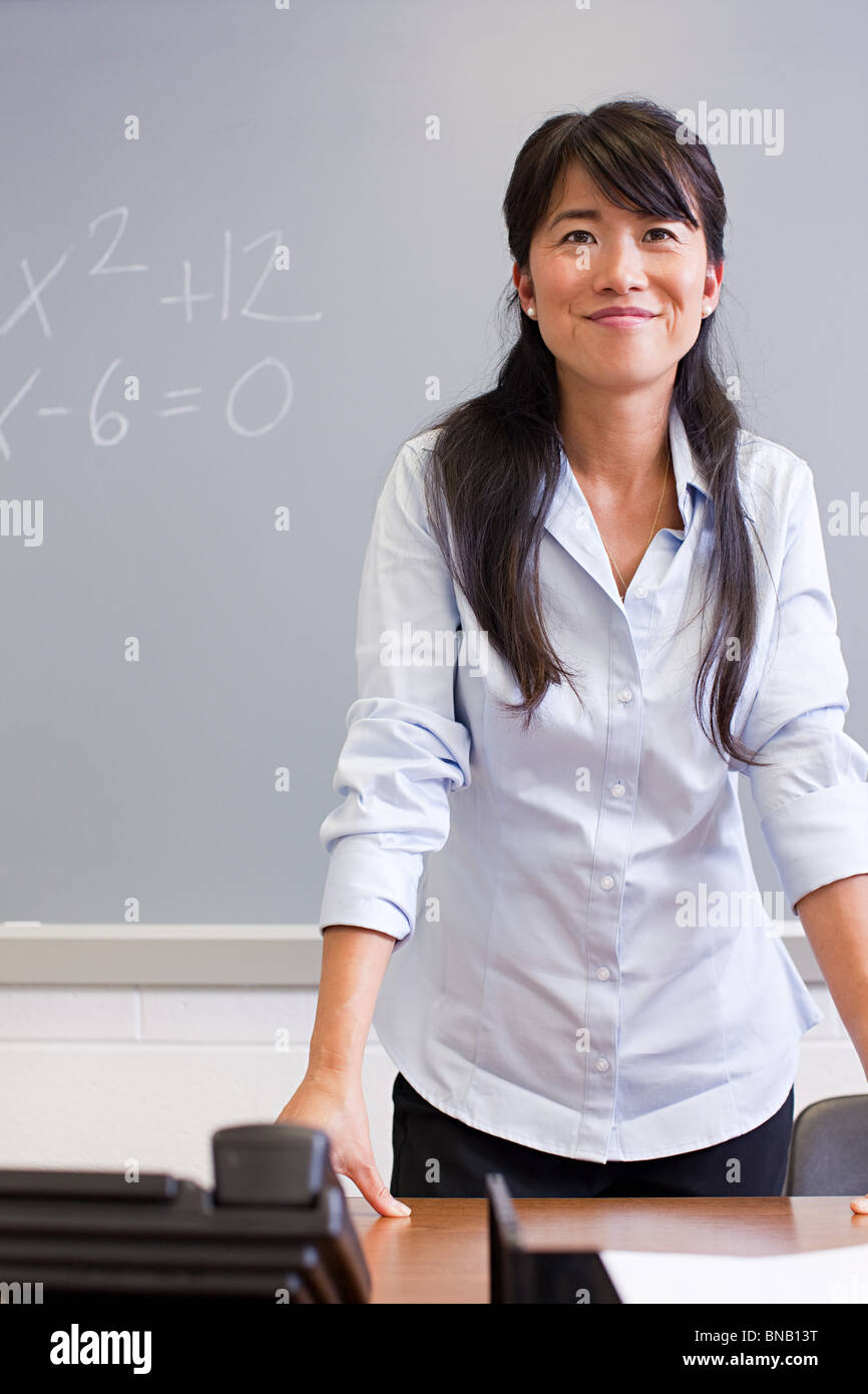 Ritratto di insegnante di scuola superiore Foto Stock