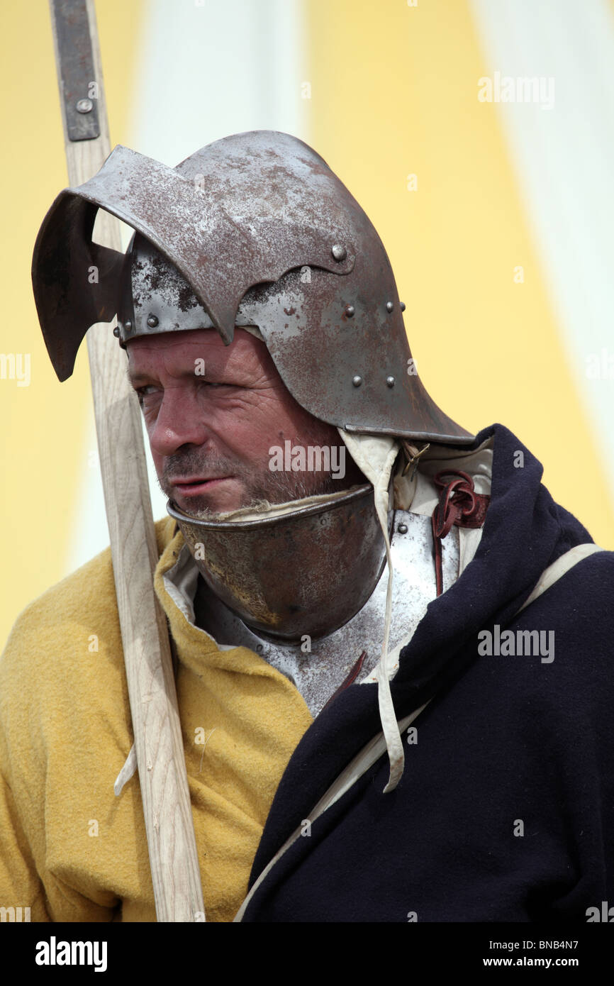 La battaglia di Tewkesbury rievocazione, 2010 Foto Stock