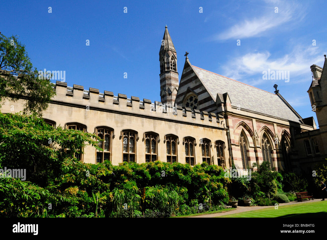 La cappella e il quadrangolo anteriore al Balliol College di Oxford, England, Regno Unito Foto Stock