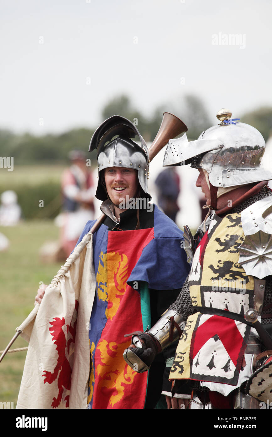 La battaglia di Tewkesbury rievocazione, 2010 Foto Stock