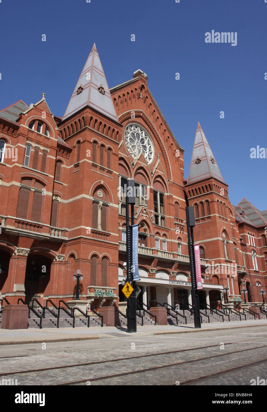 Music Hall centro cittadino di Cincinnati storica opera house Foto Stock