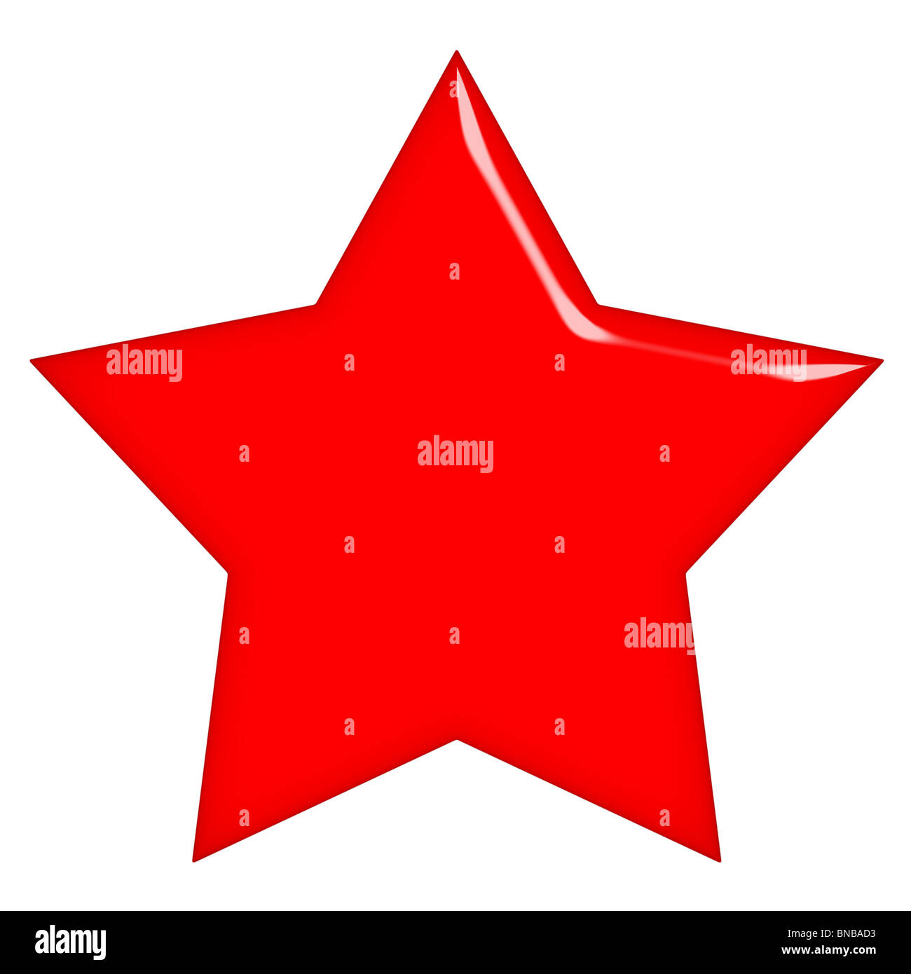 3d comunista stella rossa Foto Stock