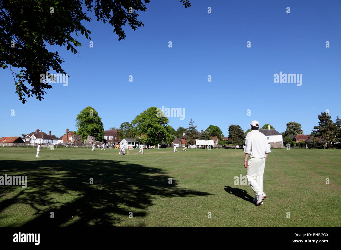 3207. Village Cricket, Winchelsea, East Sussex, Regno Unito Foto Stock