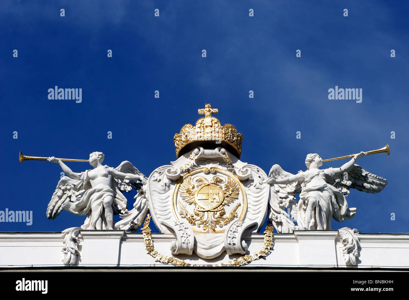 Modulo dettagliato vienna - braccio della monarchia in Austria Foto Stock