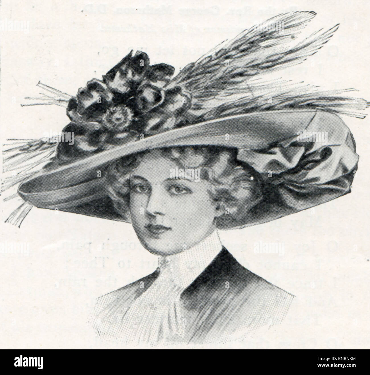 Hat stili per il pomeriggio estivo usura, c.1910 Foto Stock