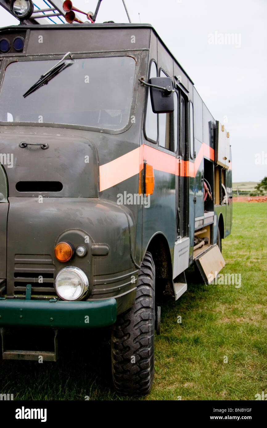 Il verde militare dea motore Fire Foto Stock