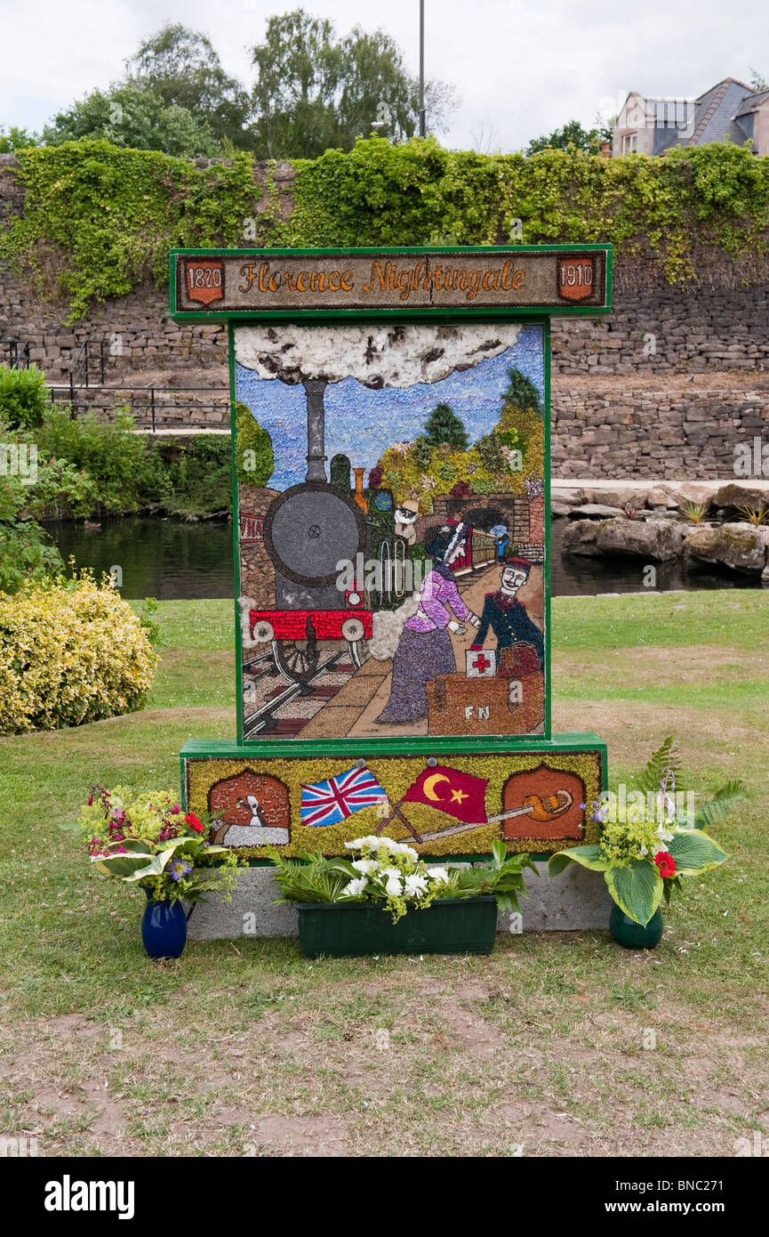 L annuale ben medicazione presso il fiume giardini, Belper, Derbyshire Foto Stock