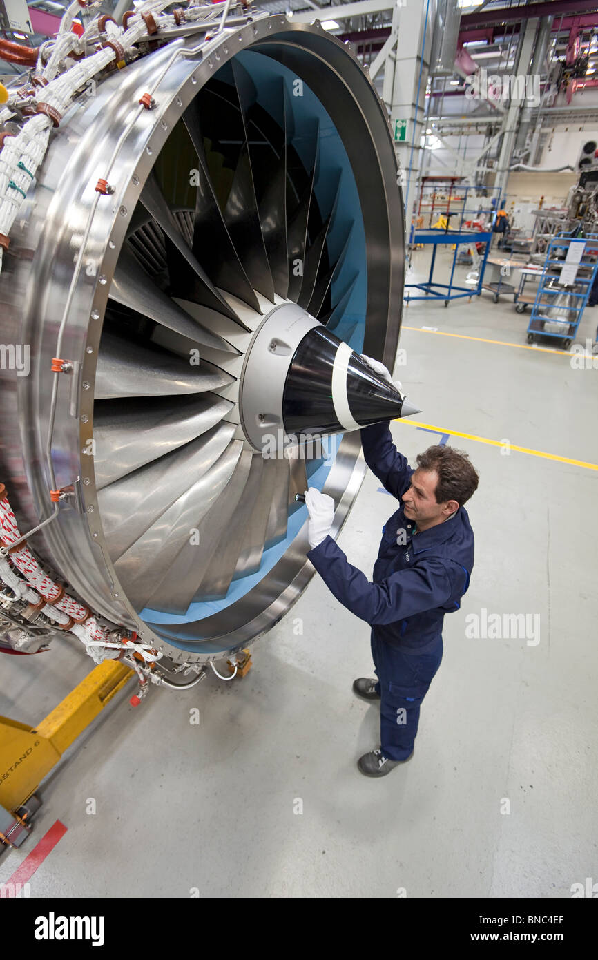 Rolls-Royce sito di produzione di aeromobili di unità di propulsione in Germania Foto Stock
