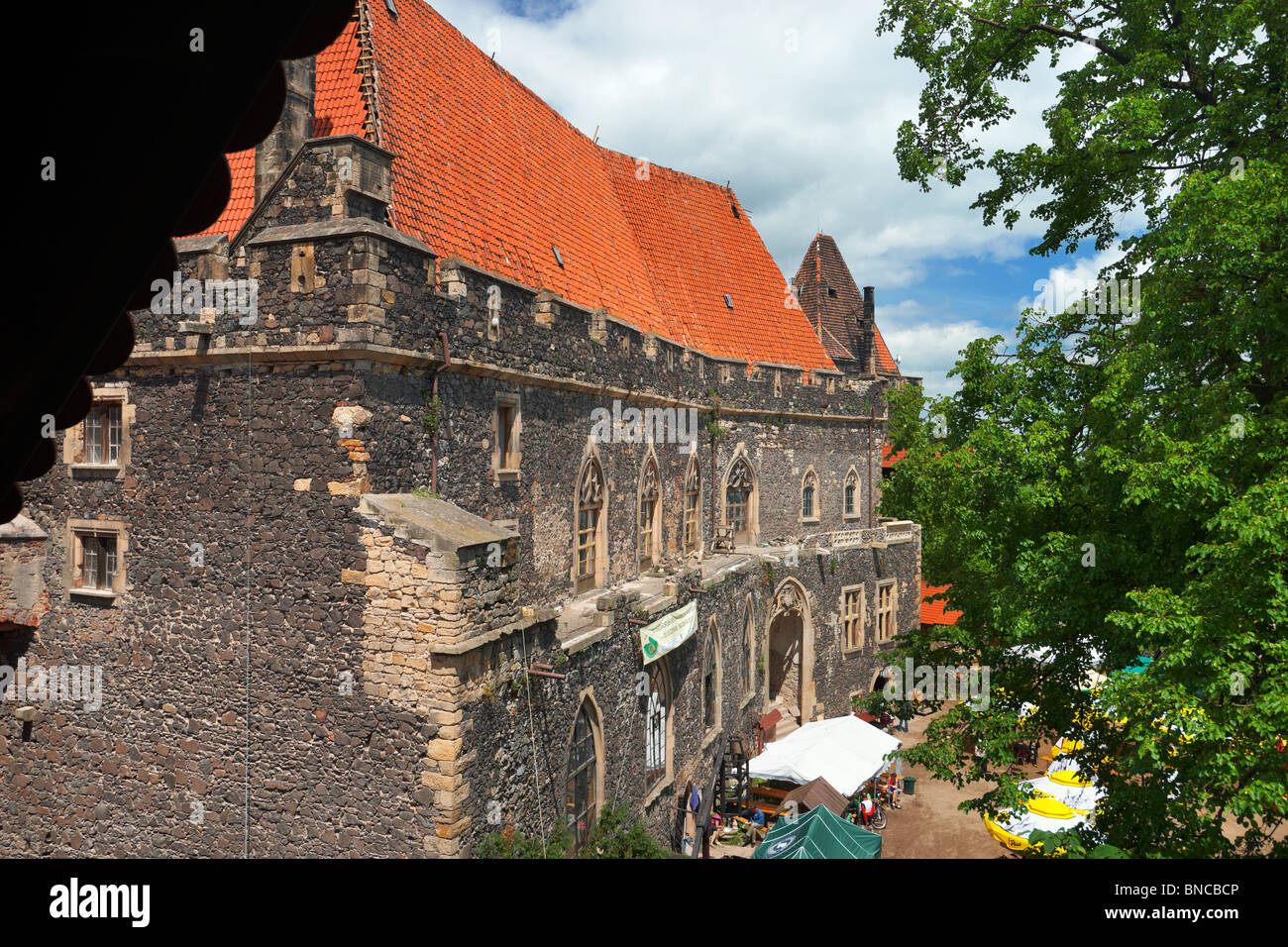 Grodziec - resti del castello medievale, Slesia, Polonia Foto Stock