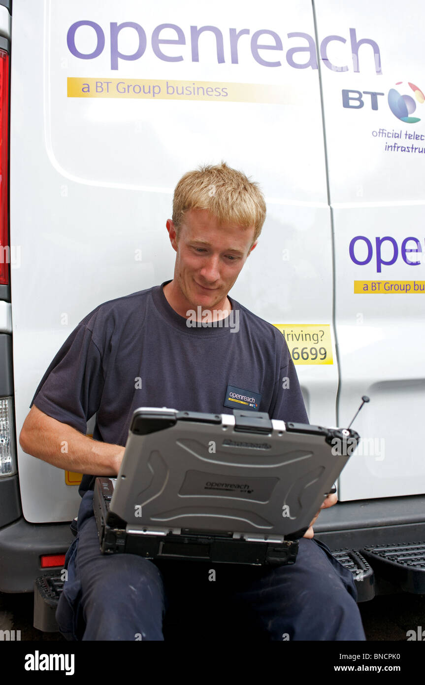 British Telecom engineer Foto Stock