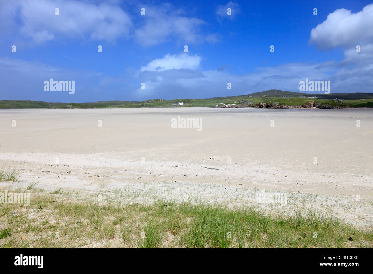 Uig beach, isola di Lewis, Ebridi Esterne, Scozia Foto Stock